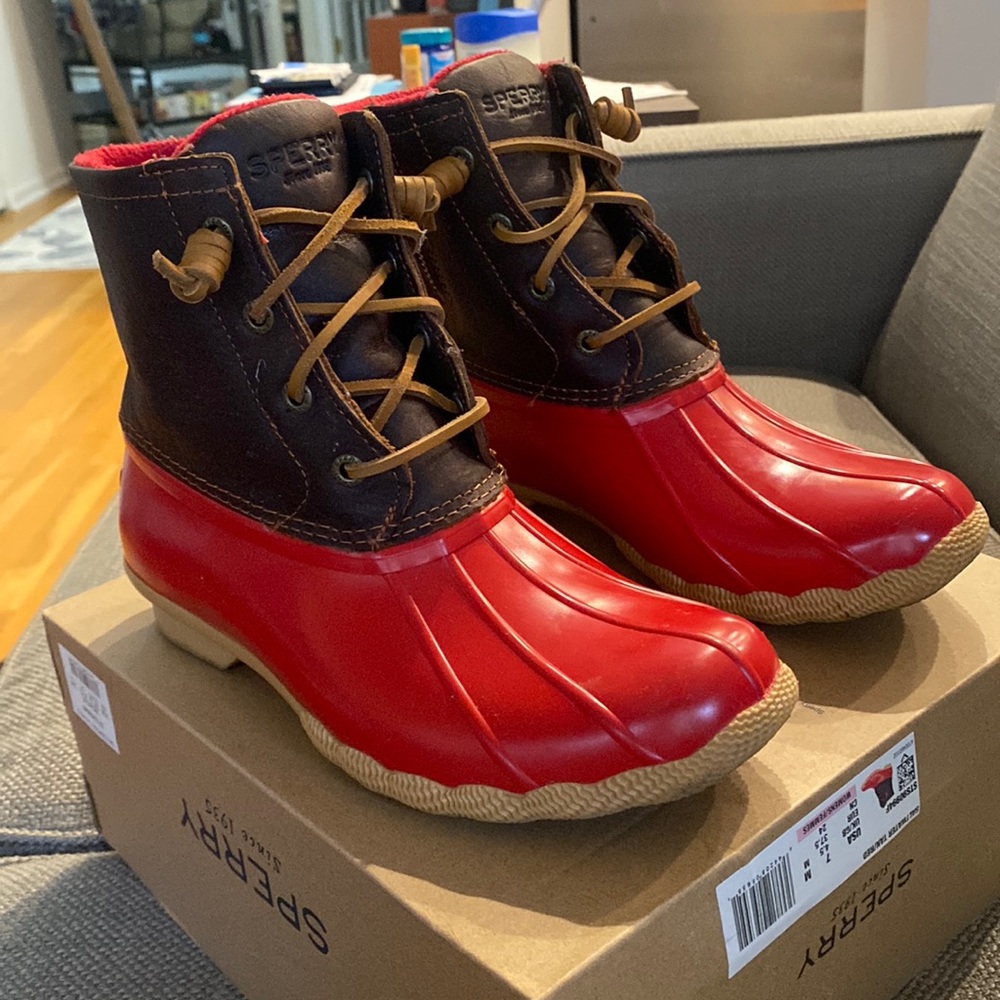 Like new Sperry rain boots